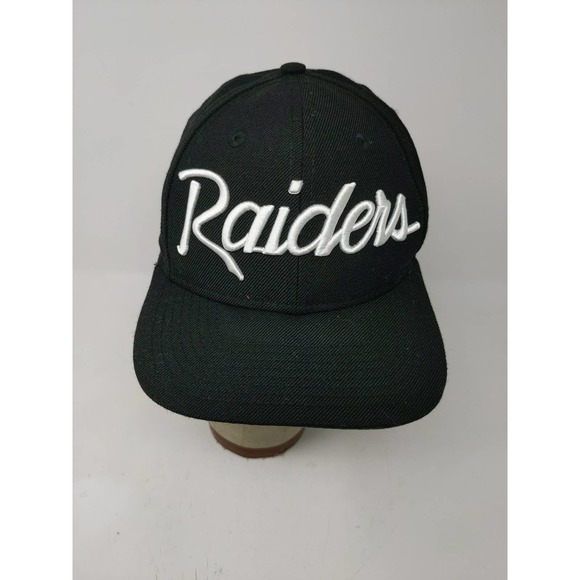 NFL New Era 9Fifty Oakland Raiders Snapback Hat OSFM Black Embroidered Spell Out - Picture 2 of 12
